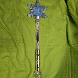 Disney On Ice Frozen Elsa 22" Snowflake Light Up Wand 3 Modes Multi Colors WORKS
